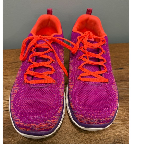 Skechers Shoes - Skechers Skech-Knit Memory Foam Purple Orange Running Shoes 11877 Womens 9